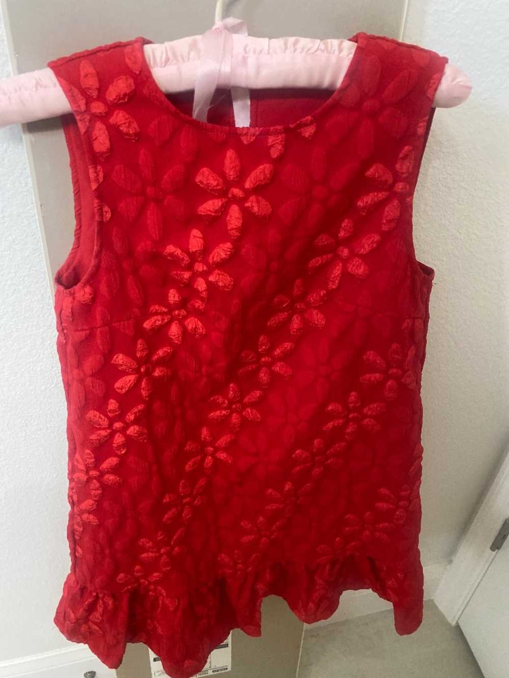 Red a-line dress